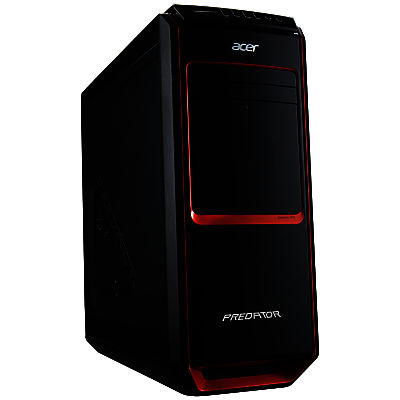 Acer Predator G3-605 Desktop PC, Intel Core i7, 16GB RAM, 2TB + 60GB SSD, Black & Orange